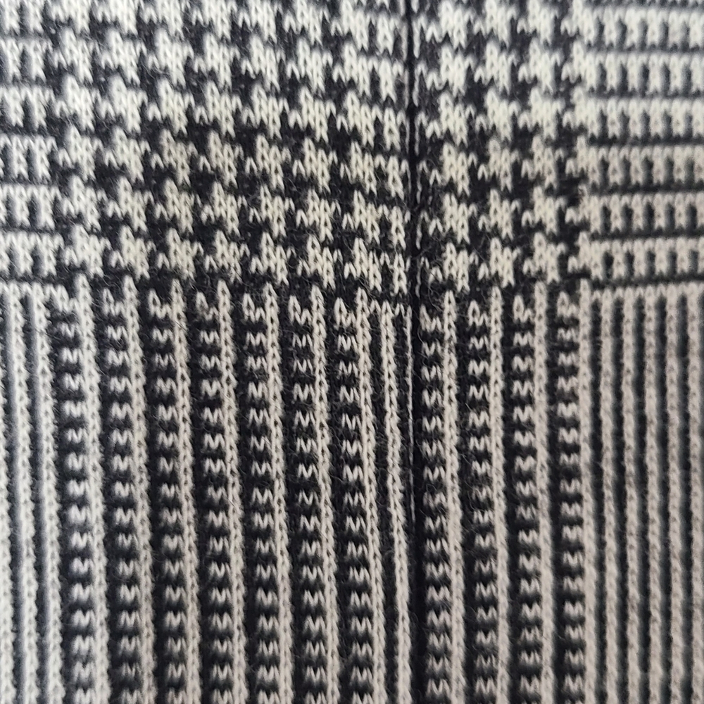 Express Gray Houndstooth Plaid Sheath Office Classic Business Dress Size XL - Picture 5 of 14